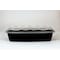 Cubeware Cubeware 56 oz. Rectangular Container Black Base With Clear Lid, PK100 CR-1156B - alternate 1